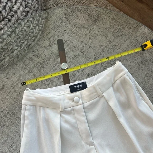 Aritzia Ten Dame Light Birch Low Rise Wide Leg Formal Evening Business  Pant Sz2 - Picture 8 of 16